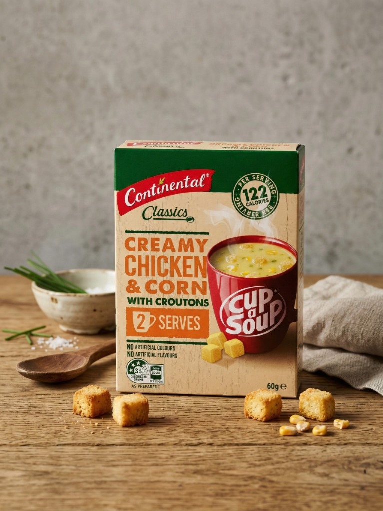Continental 奶油雞肉玉米湯📦 一盒 2 份|60g