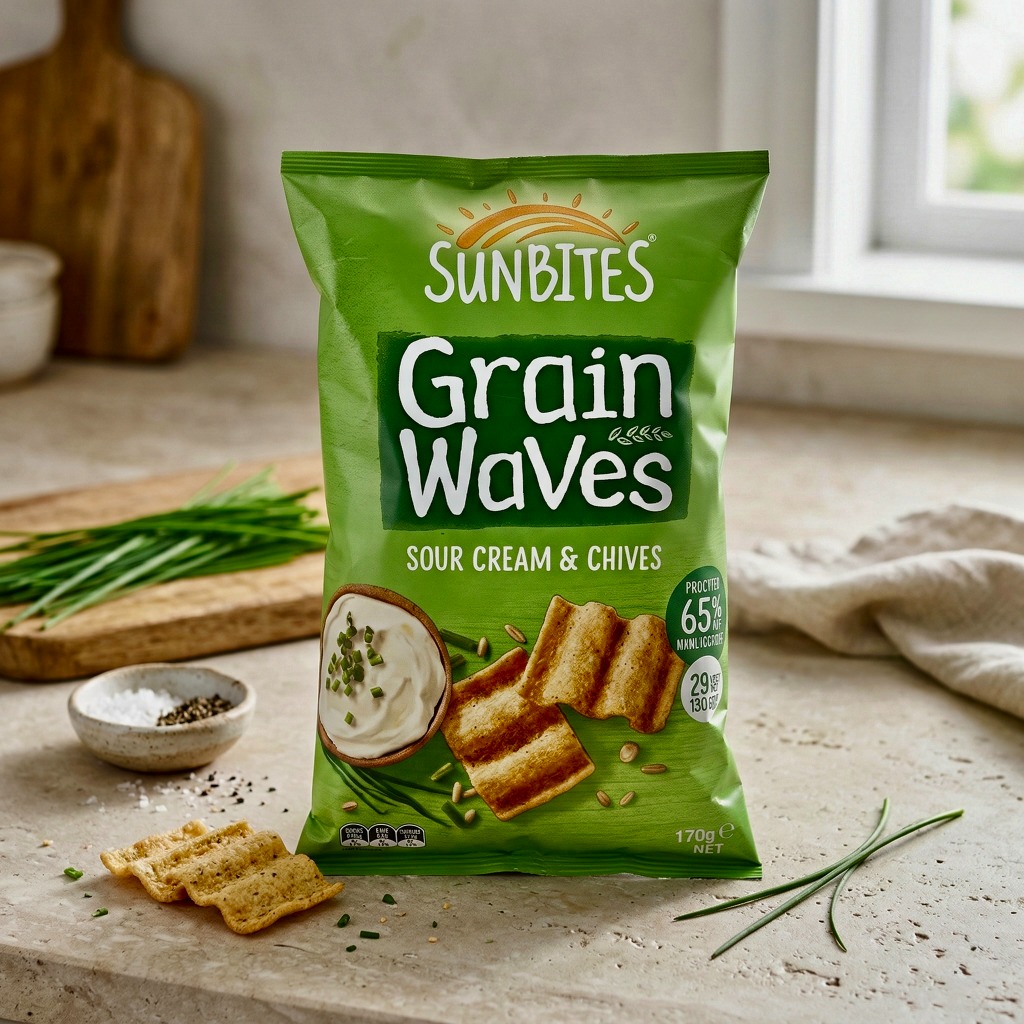 Sunbites Grain Waves 纖穀波浪片(酸奶洋蔥)